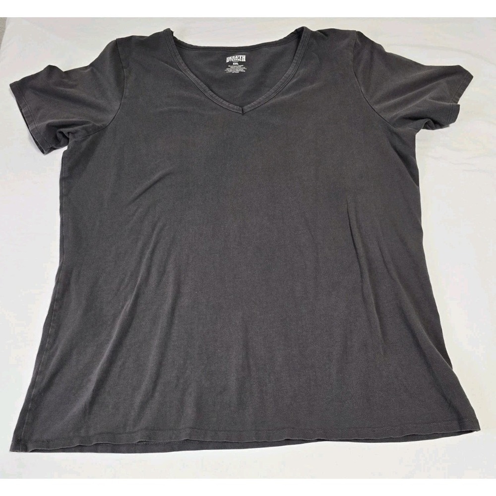 Duluth Trading Women's XXL Shirt Gray Short-Sleeve